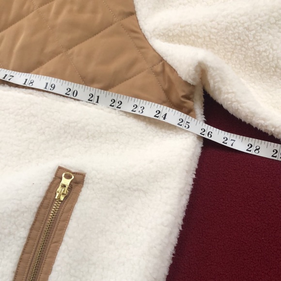 NWT J. Crew Quilted Sherpa Fleece Half-Zip Pullover - Picture 11 of 16